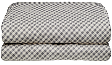 Charcoal Gingham Quilt Cover